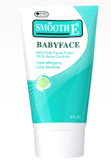 Smooth E babyface Mild First Facial Foam Oil and Acne Control 